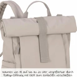 Wickelrucksack Green Label Rolltop Up Backpack - Taupe