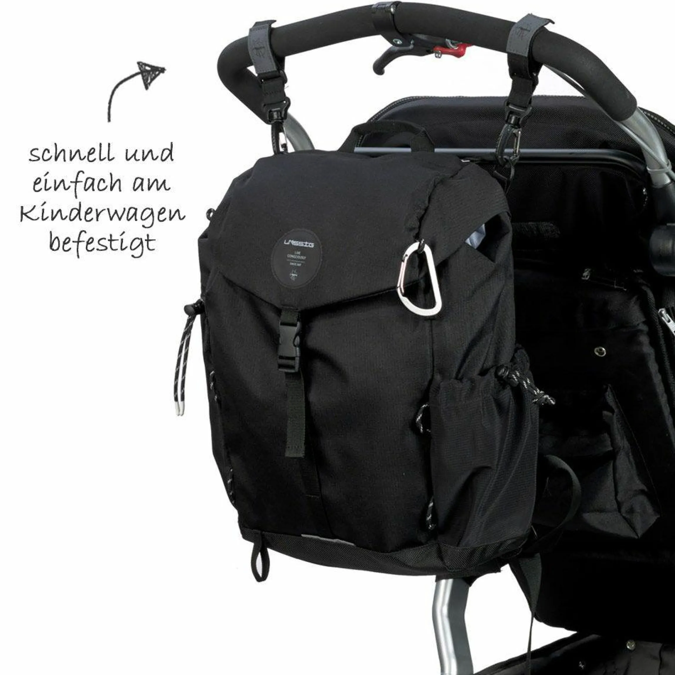 Wickelrucksack Green Label Outdoor Backpack - Black