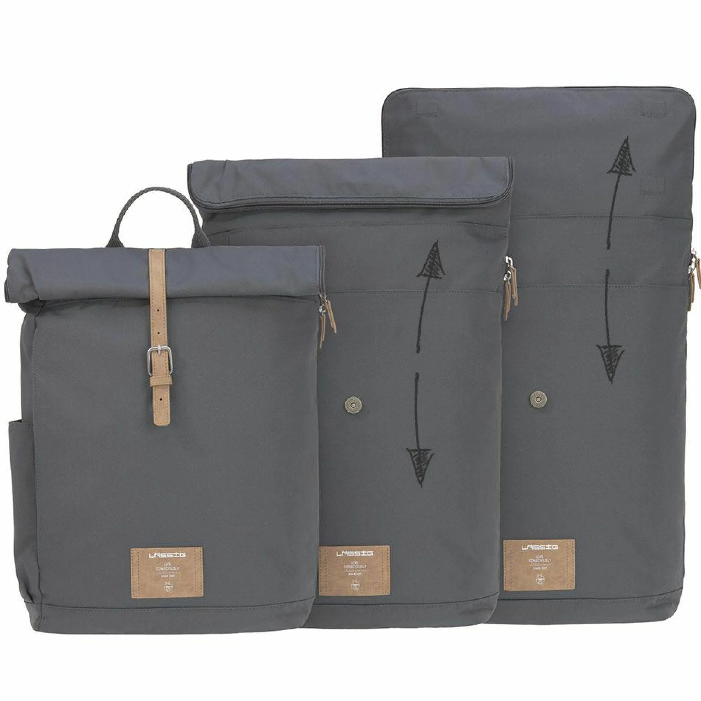 Wickelrucksack Green Label Rolltop Backpack - Anthracite