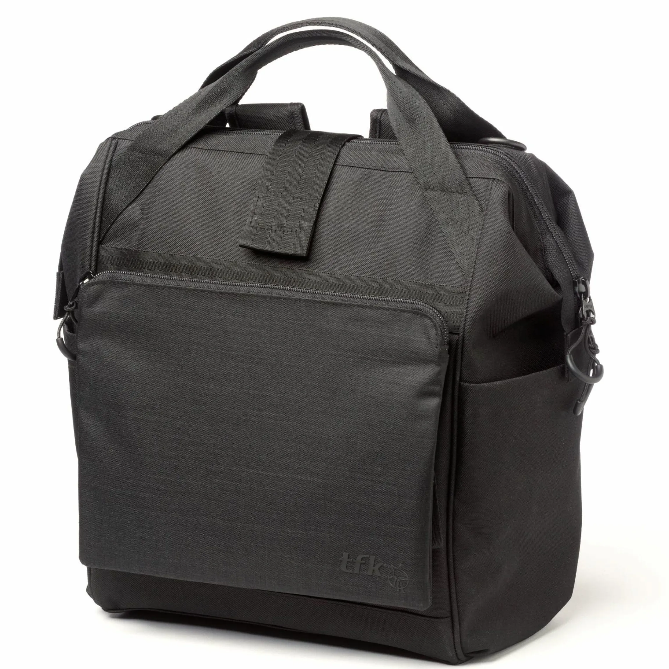 Wickelrucksack inkl. Befestigung, Wicklauflage, Flaschenhalter - Schwarz - Kollektion 2025