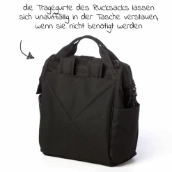 Wickelrucksack inkl. Befestigung, Wicklauflage, Flaschenhalter - Premium Leder Braun - Kollektion 2025