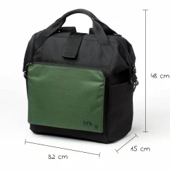 Wickelrucksack inkl. Befestigung, Wicklauflage, Flaschenhalter - Olive - Kollektion 2025