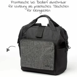 Wickelrucksack inkl. Befestigung, Wicklauflage, Flaschenhalter - Premium Anthrazit - Kollektion 2025