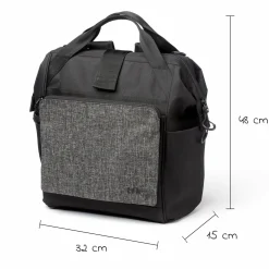 Wickelrucksack inkl. Befestigung, Wicklauflage, Flaschenhalter - Premium Anthrazit - Kollektion 2025