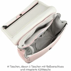 Wickelrucksack inkl. Wickelunterlage & Kinderwagenbefestigung - Oslo - Rose