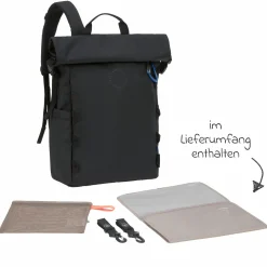 Wickelrucksack Outdoor Rolltop Backpack - Black