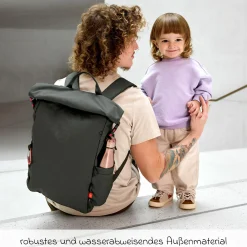Wickelrucksack Outdoor Rolltop Backpack - Dark Olive