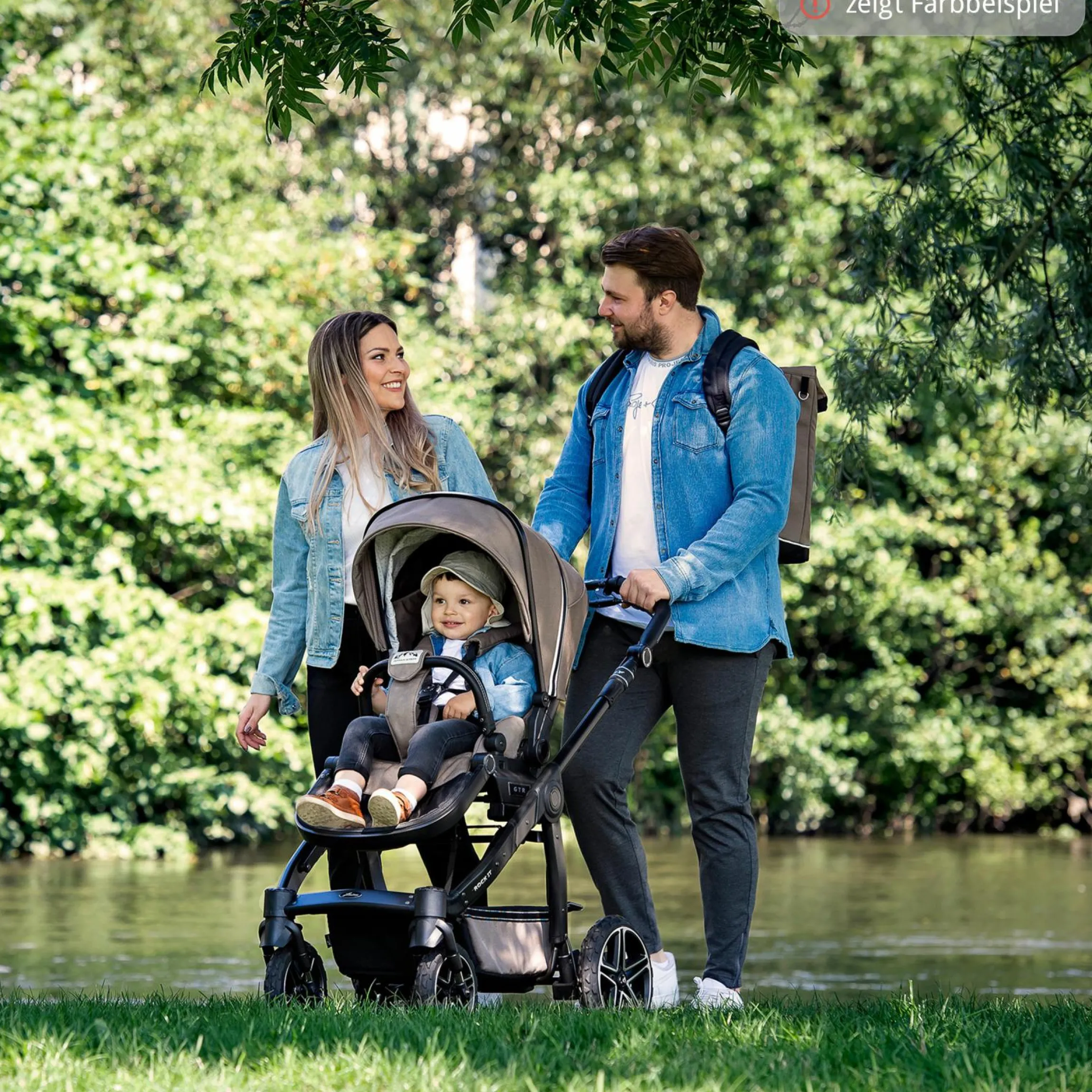 Wickelrucksack Space Bag Casual Rolltop inkl. Wickelauflage, Schmutztasche & Flaschenhalter - Panda Family - Kollektion 2024