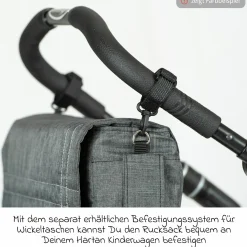 Wickelrucksack Space Bag Casual Rolltop inkl. Wickelauflage, Schmutztasche & Flaschenhalter - Animal Stars - Kollektion 2024