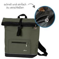 Wickelrucksack Space Bag Casual Rolltop inkl. Wickelauflage, Schmutztasche & Flaschenhalter - Rainbow - Kollektion 2024