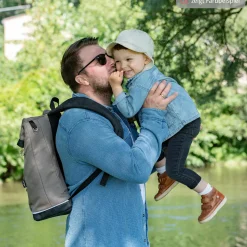 Wickelrucksack Space Bag Casual Rolltop inkl. Wickelauflage, Schmutztasche & Flaschenhalter - Rainbow - Kollektion 2024