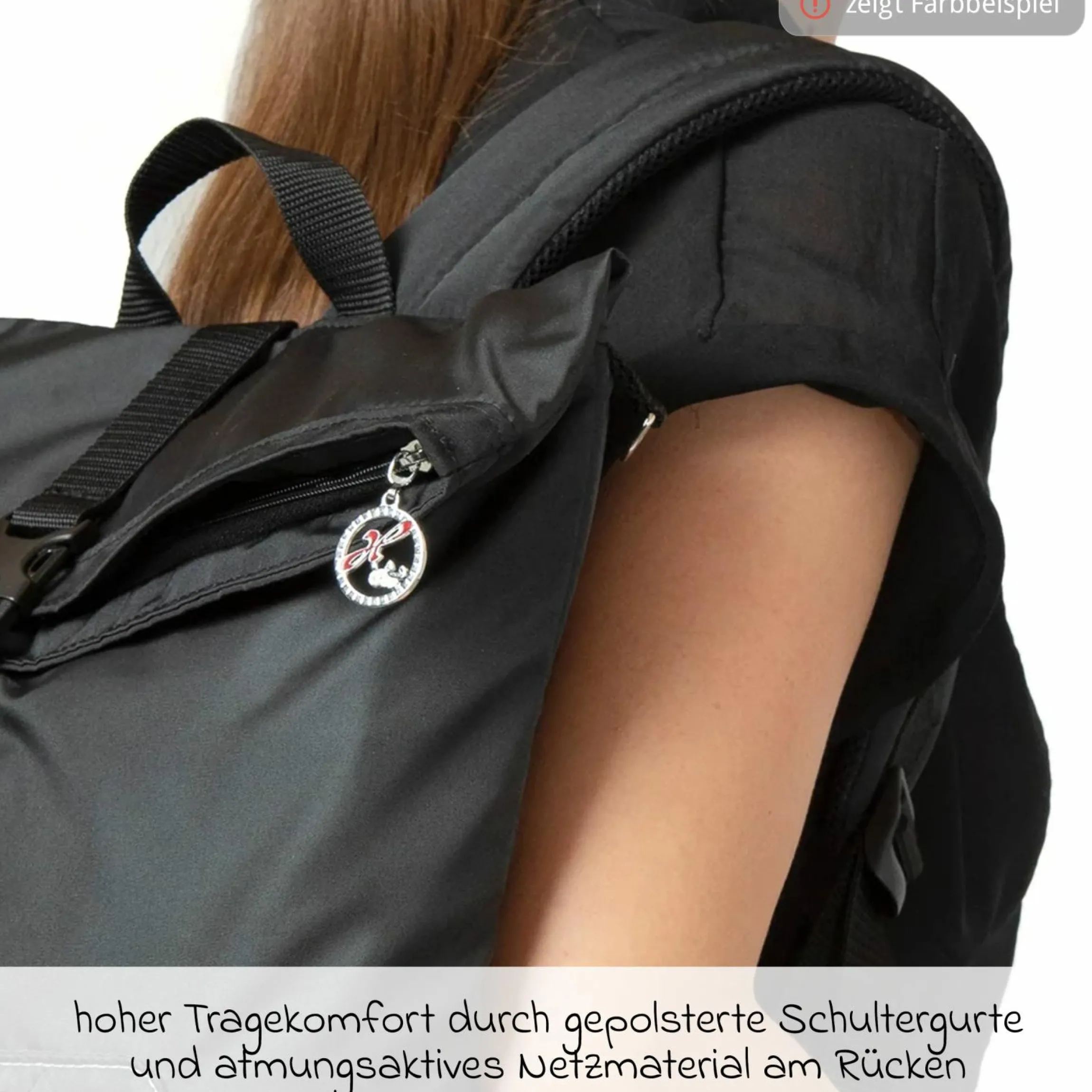 Wickelrucksack Space Bag Casual Rolltop inkl. Wickelauflage, Schmutztasche & Flaschenhalter - Navy Stripes - Kollektion 2024