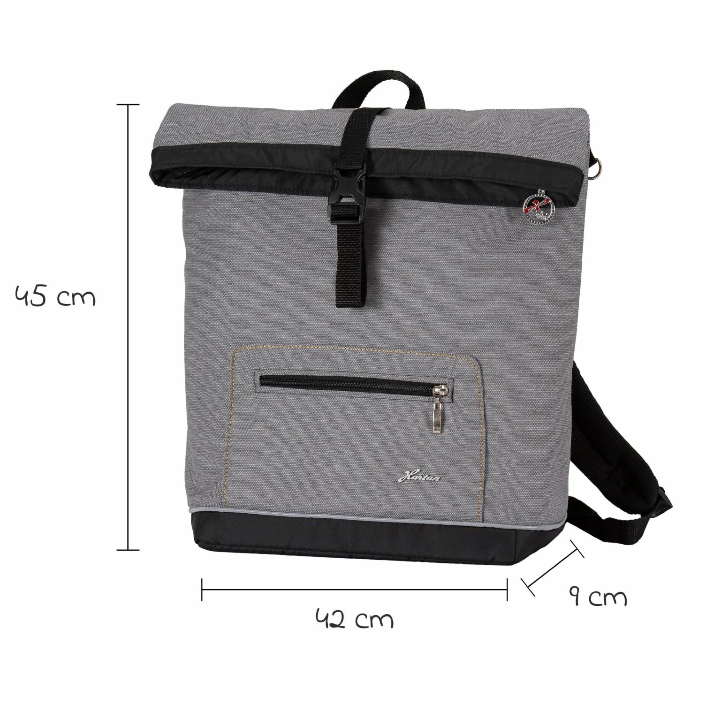 Wickelrucksack Space Bag Casual Rolltop inkl. Wickelauflage, Schmutztasche & Flaschenhalter - Little Zoo - Kollektion 2024