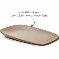 Wickel-Set mit Wickelunterlage Softy & Windeleimer Dropy - Taupe