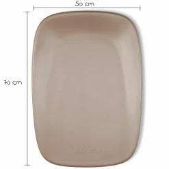 Wickel-Set mit Wickelunterlage Softy & Windeleimer Dropy - Taupe