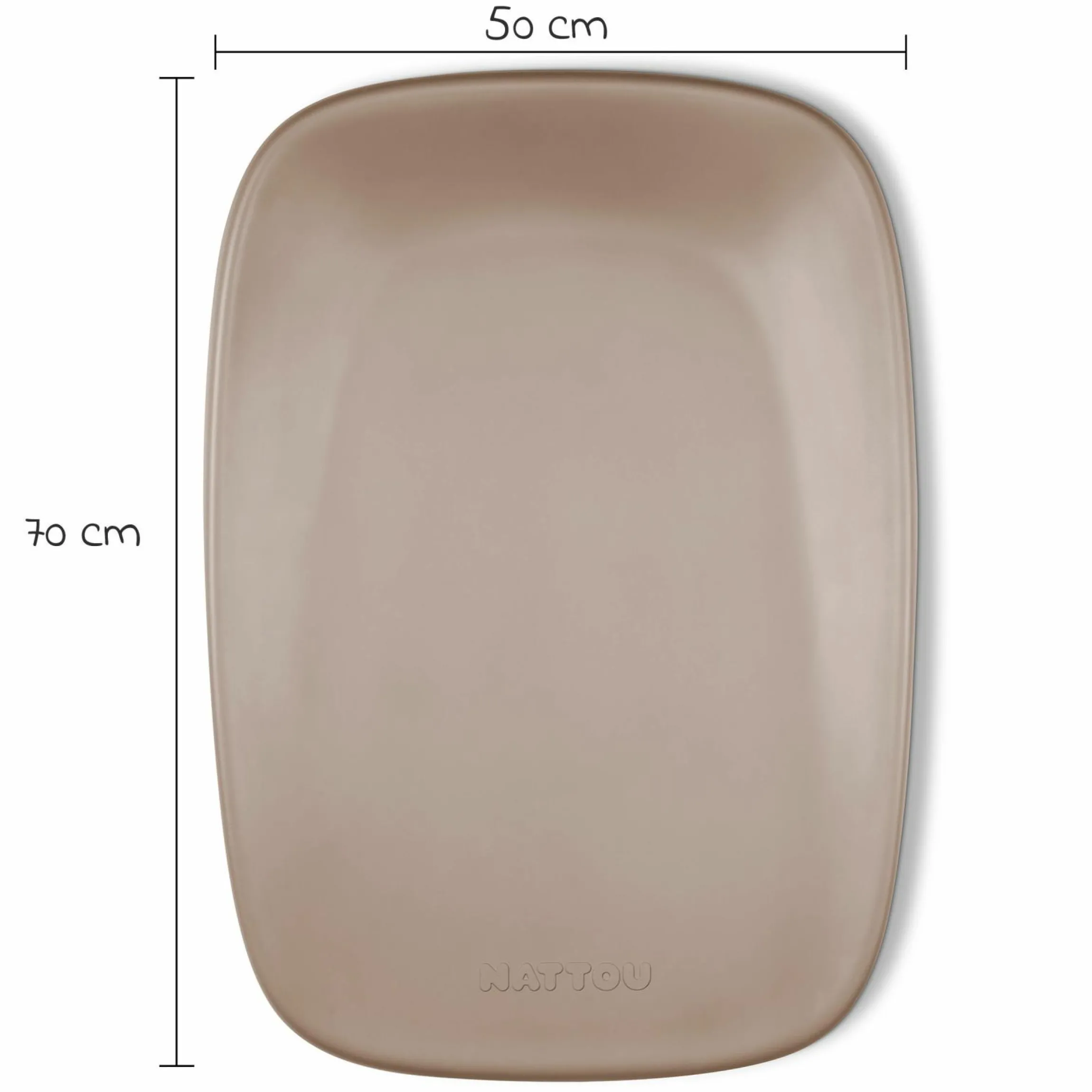 Wickel-Set mit Wickelunterlage Softy & Windeleimer Dropy - Taupe