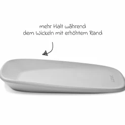 Wickel-Set mit Wickelunterlage Softy & Windeleimer Dropy - Grau Weiß