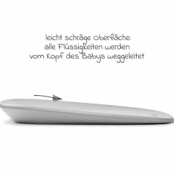 Wickel-Set mit Wickelunterlage Softy & Windeleimer Dropy - Grau Weiß