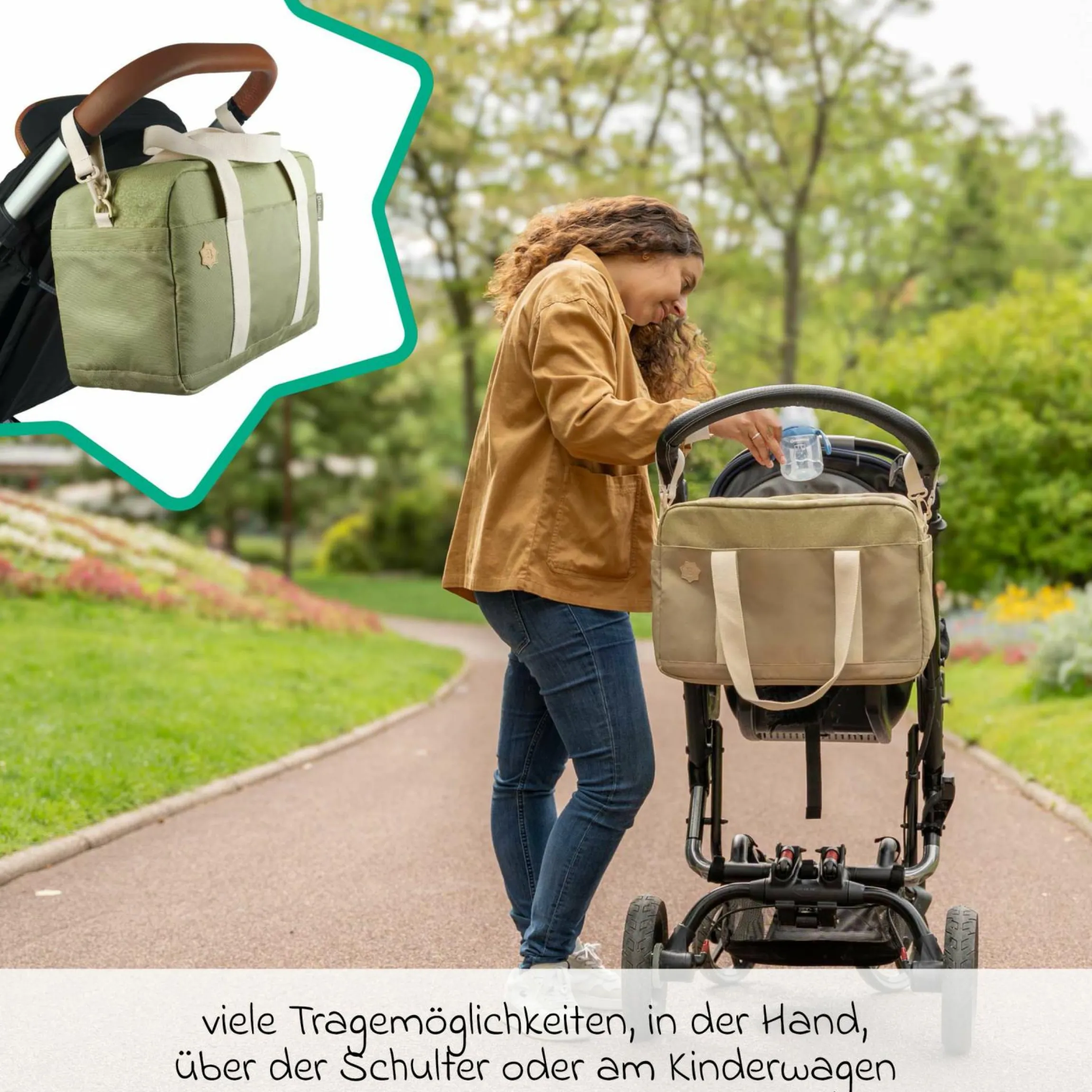 Wickeltasche Bowling - Olive