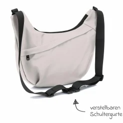 Wickeltasche Daybag die moderne Tragetasche, mit Wickelauflage, isolierter Flaschenhalter inkl. Kinderwagenbefestigung - Alabaster Natur