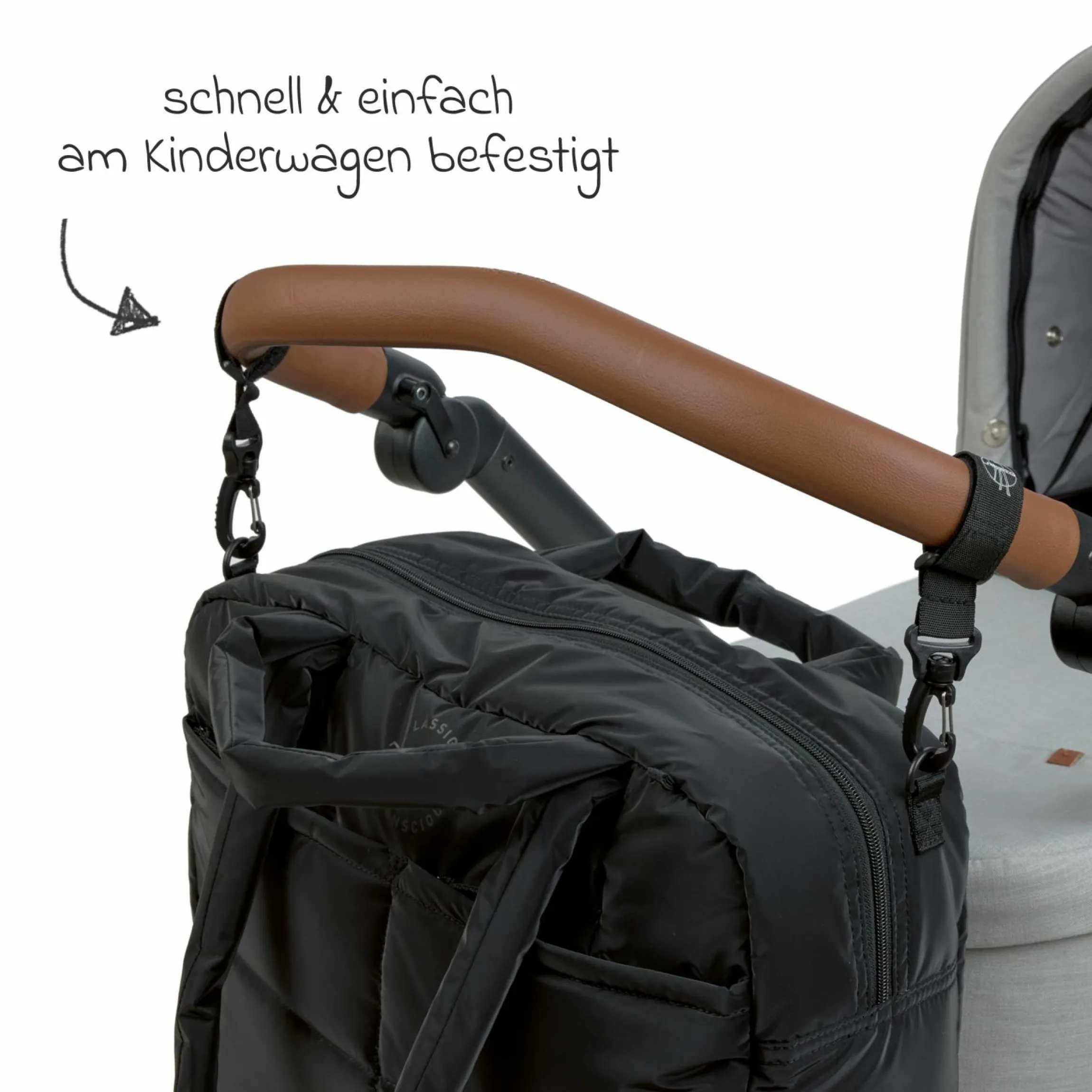 Wickeltasche Everyday Bag - Black