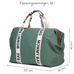 Wickeltasche Mommy Bag - Signature Canvas - Grün