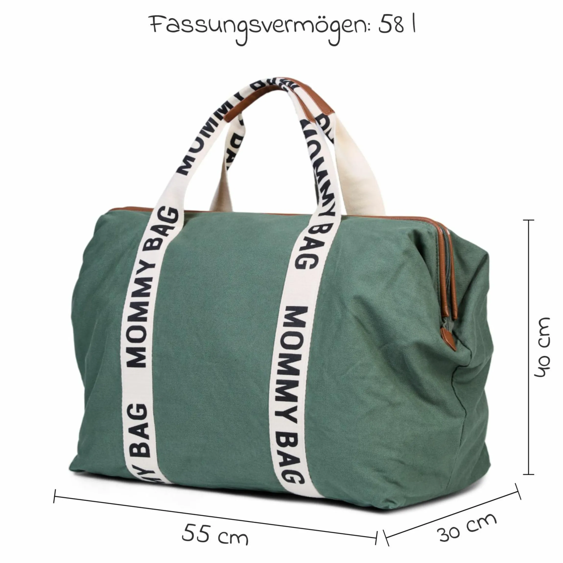 Wickeltasche Mommy Bag - Signature Canvas - Grün