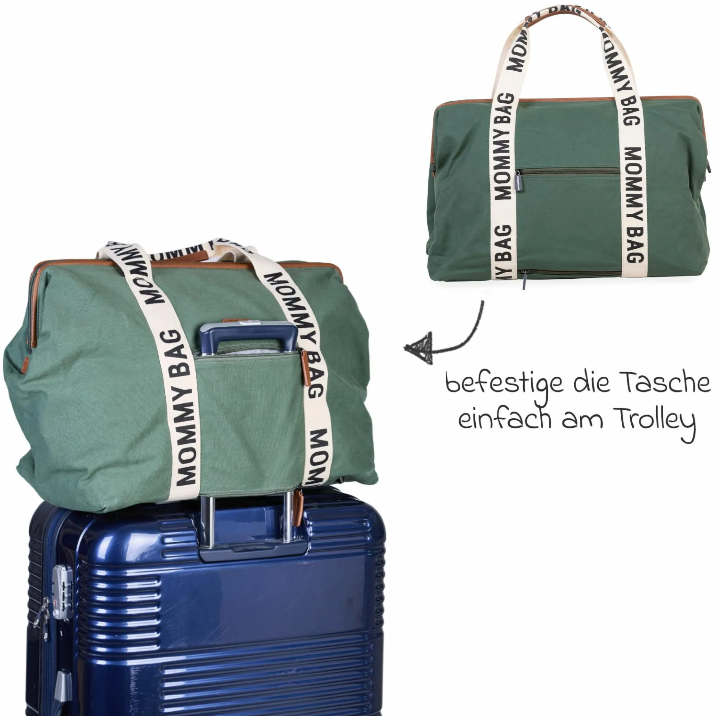 Wickeltasche Mommy Bag - Signature Canvas - Grün