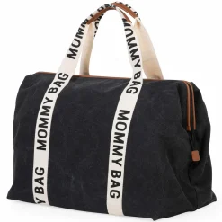 Wickeltasche Mommy Bag - Signature Canvas - Schwarz