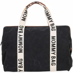 Wickeltasche Mommy Bag - Signature Canvas - Schwarz