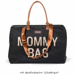 Wickeltasche Mommy Bag - Schwarz / Gold