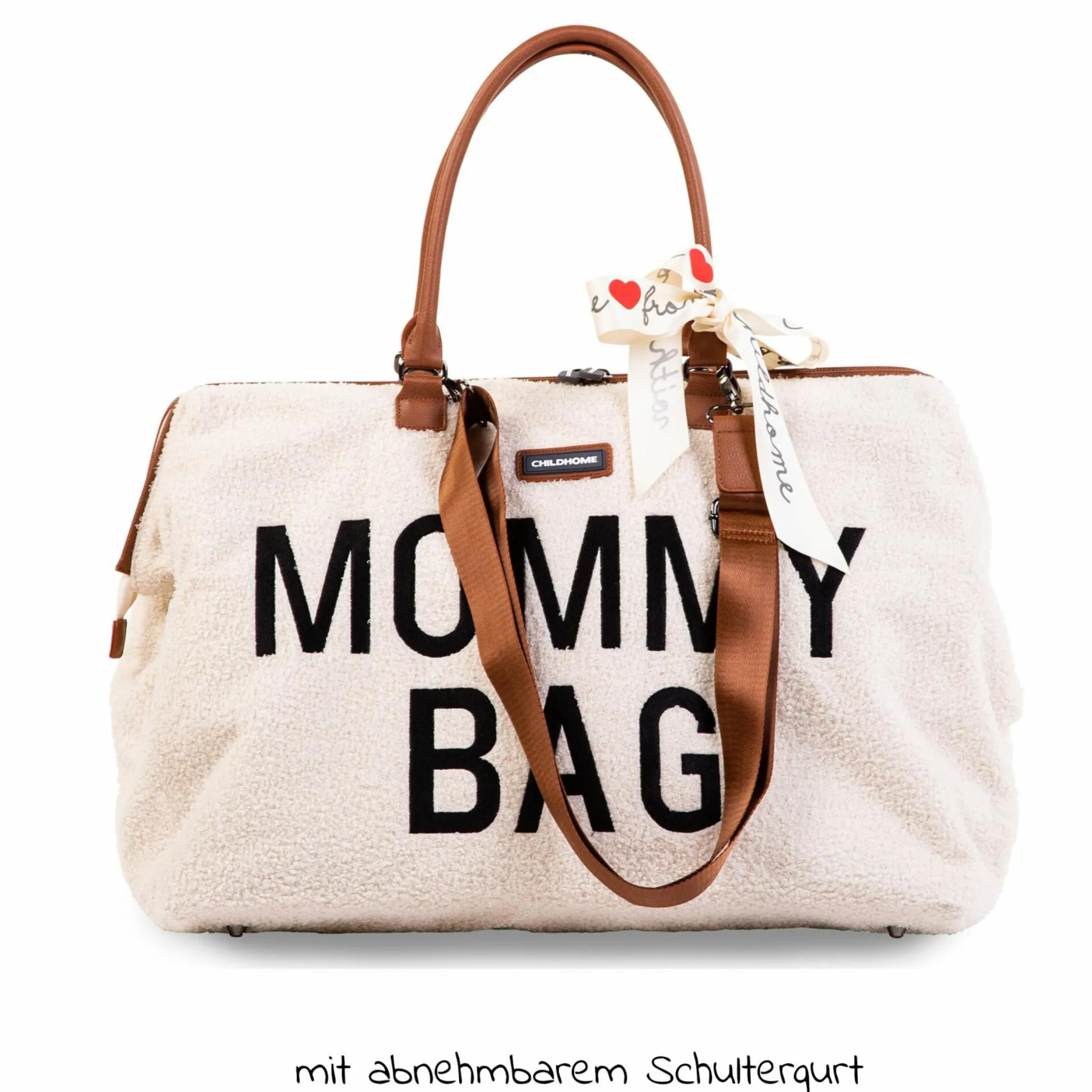 Wickeltasche Mommy Bag - Teddy - Ecru