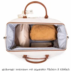 Wickeltasche Mommy Bag - Teddy - Ecru