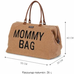 Wickeltasche Mommy Bag - Teddy - Braun