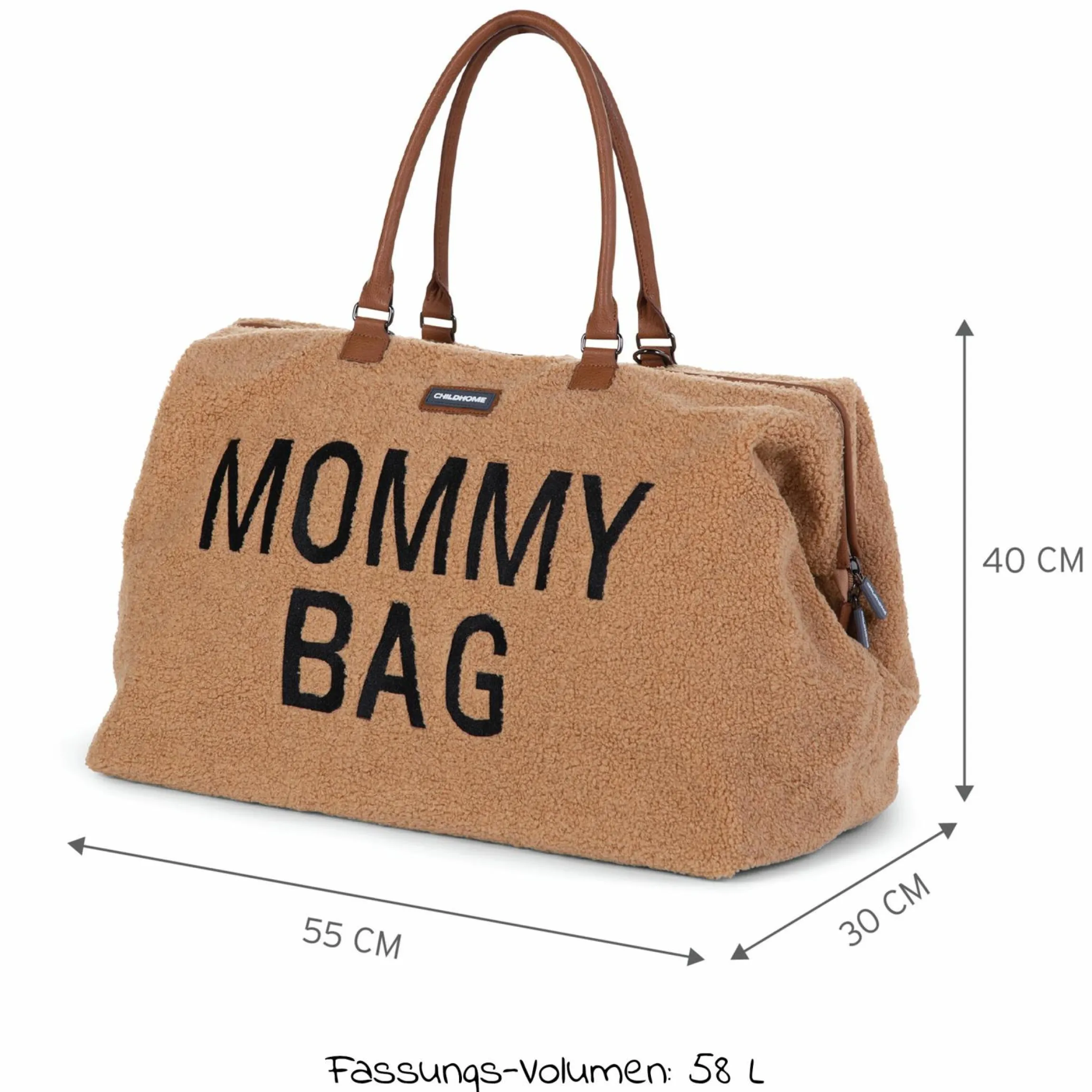 Wickeltasche Mommy Bag - Teddy - Braun