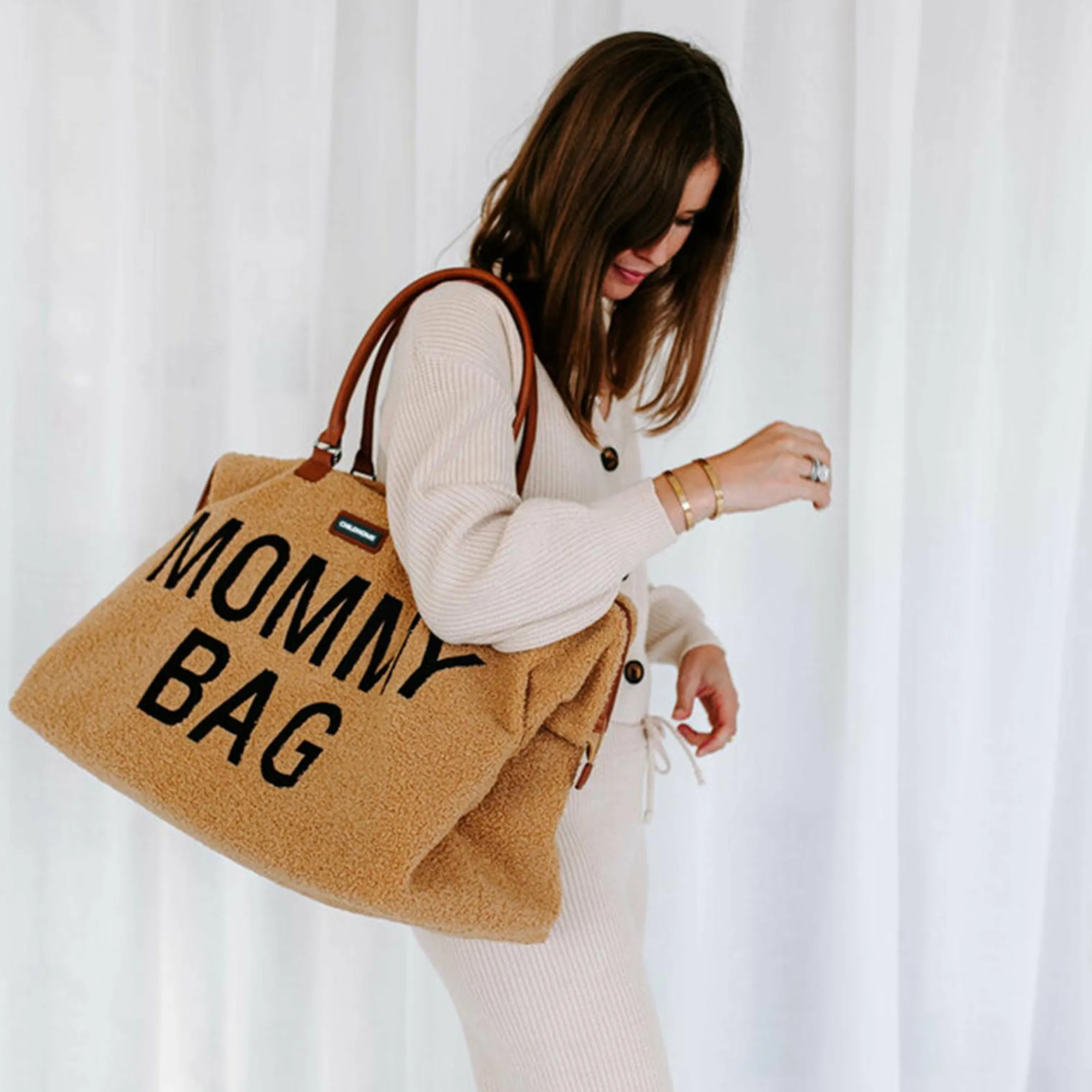 Wickeltasche Mommy Bag - Teddy - Braun