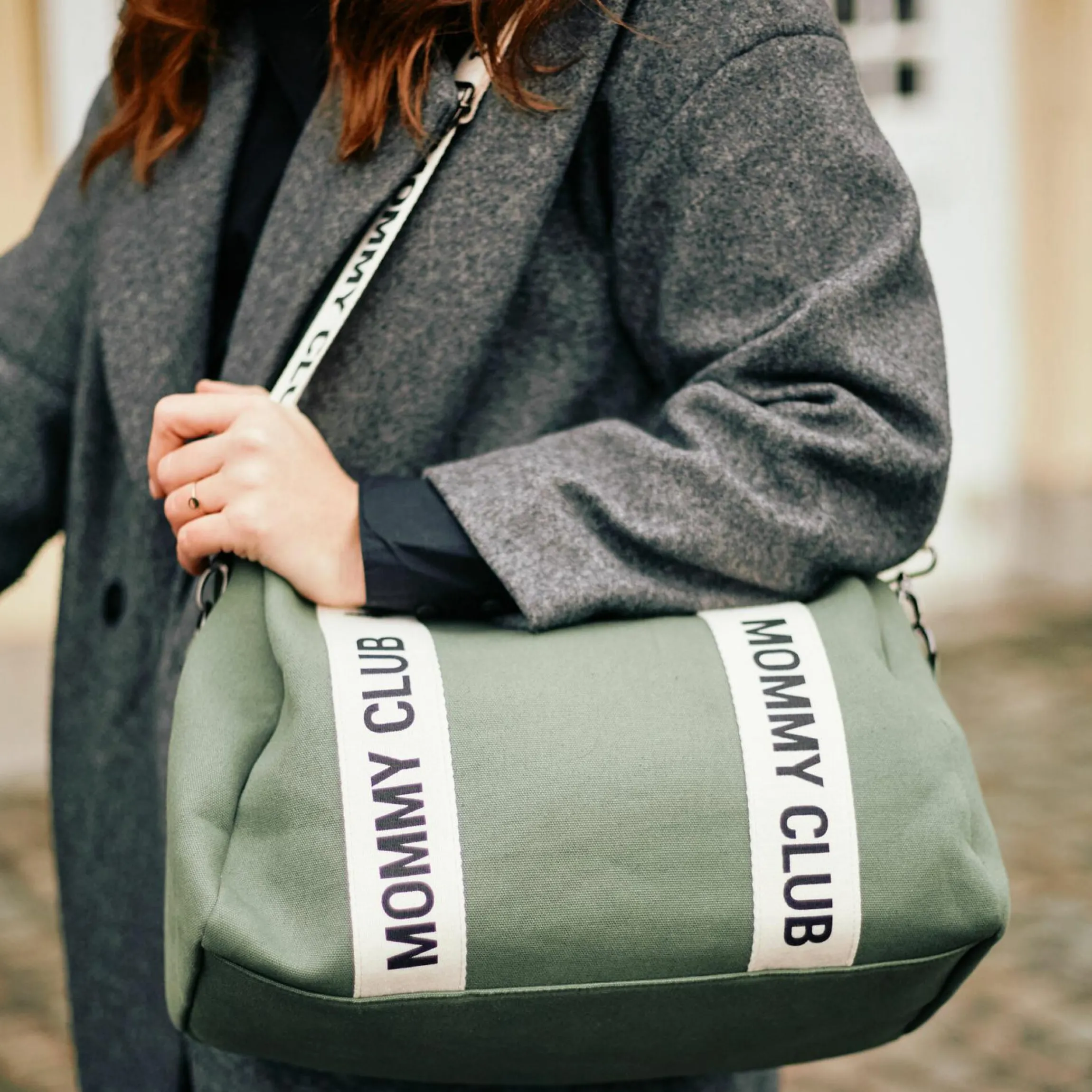 Wickeltasche Mommy Club - Signature Canvas - Grün