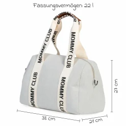 Wickeltasche Mommy Club - Signature Canvas - Offwhite