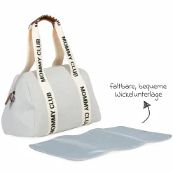 Wickeltasche Mommy Club - Signature Canvas - Offwhite
