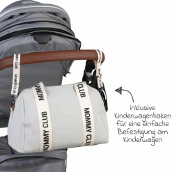 Wickeltasche Mommy Club - Signature Canvas - Offwhite