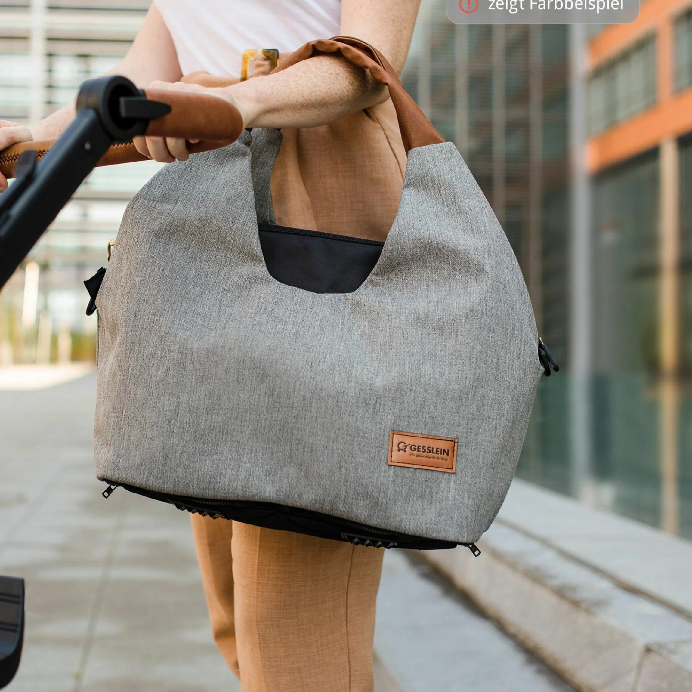 Wickeltasche N°5 mit Wickelunterlage, Reißverschlusstasche, Täschchen & Isolierbehälter - Aqua Mint - Kollektion 2024