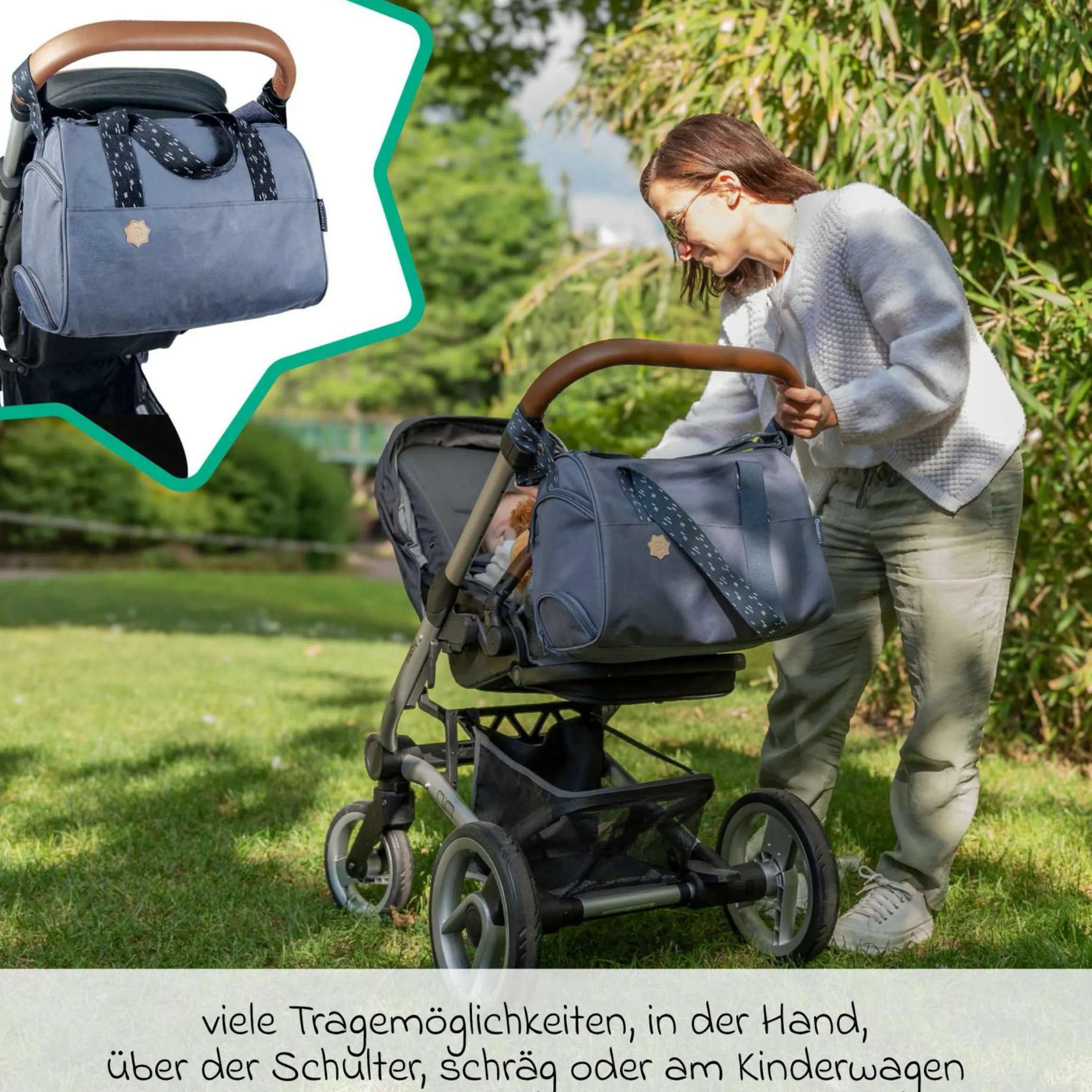 Wickeltasche Pocketstyle - Blue