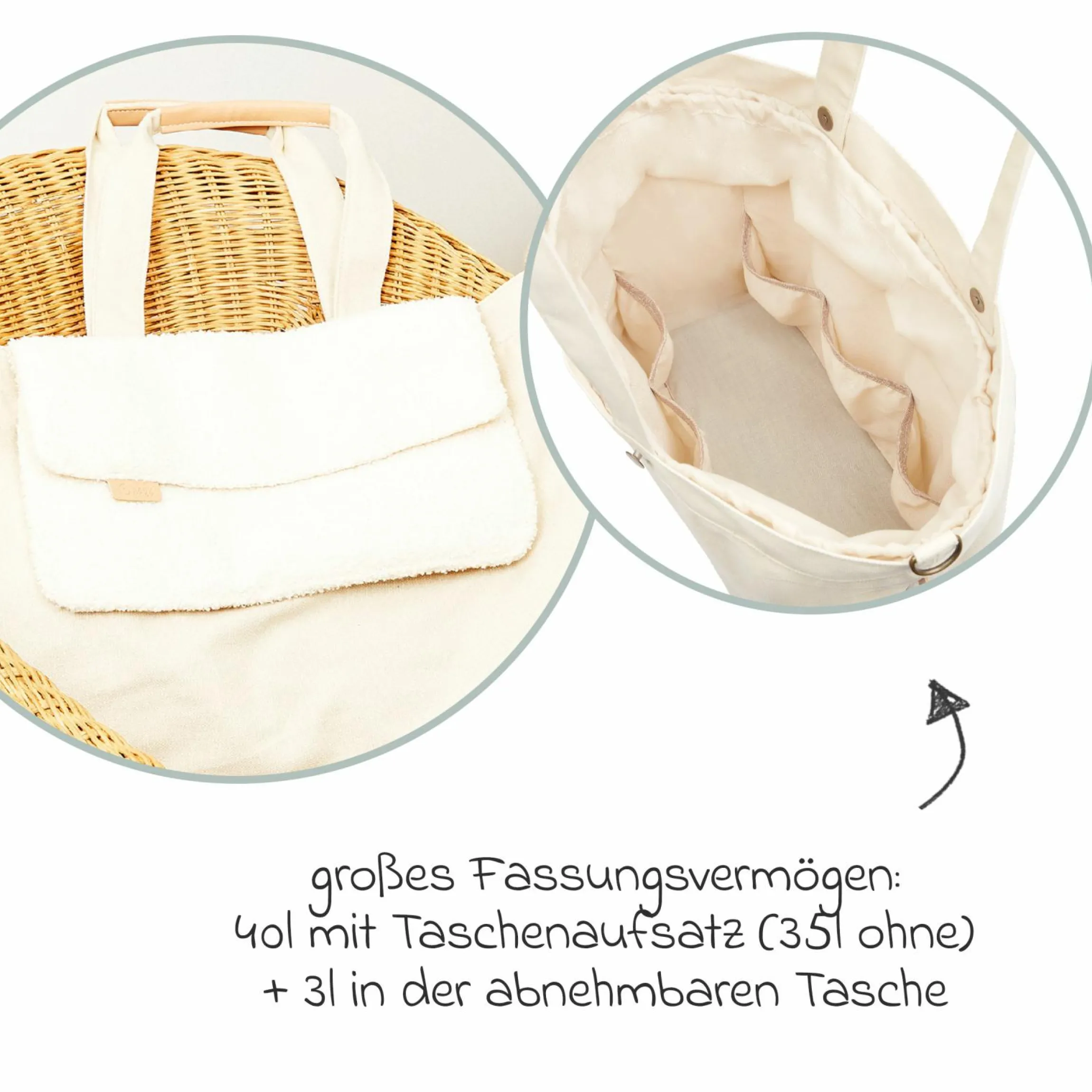 Wickeltasche Tote Bag - Sherpa