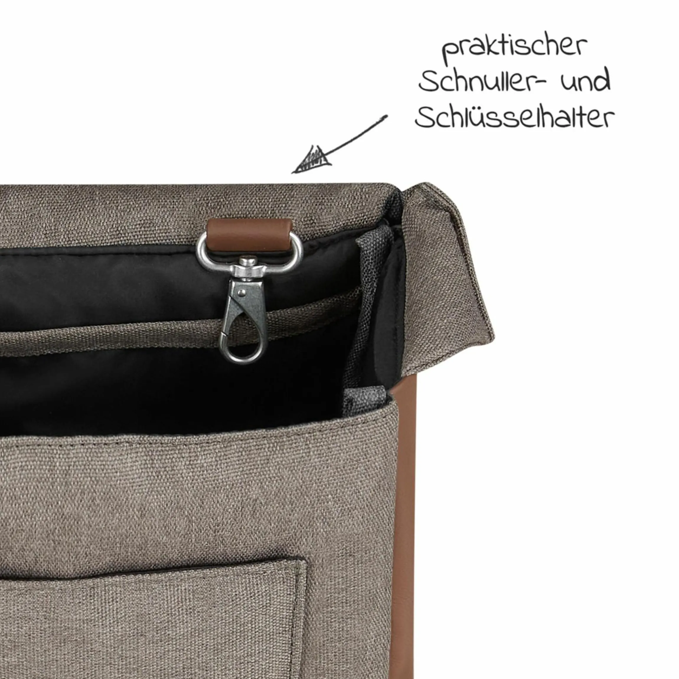 Wickeltasche Urban - inkl. Wickelunterlage & viel Zubehör - Fashion Edition - Nature