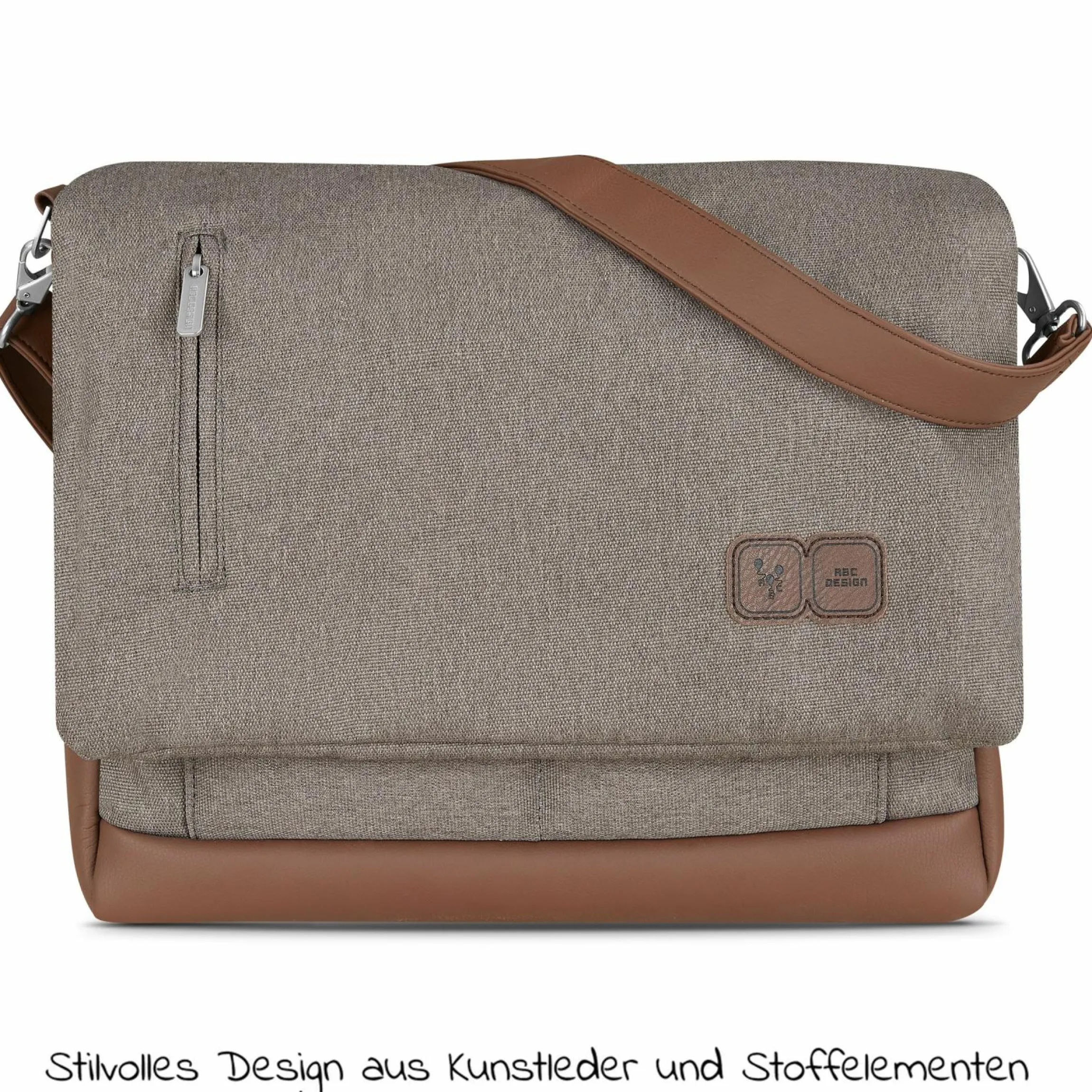 Wickeltasche Urban - inkl. Wickelunterlage & viel Zubehör - Fashion Edition - Nature