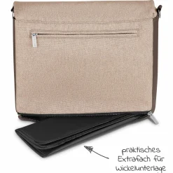 Wickeltasche Urban - inkl. Wickelunterlage & viel Zubehör - Pure Edition - Grain