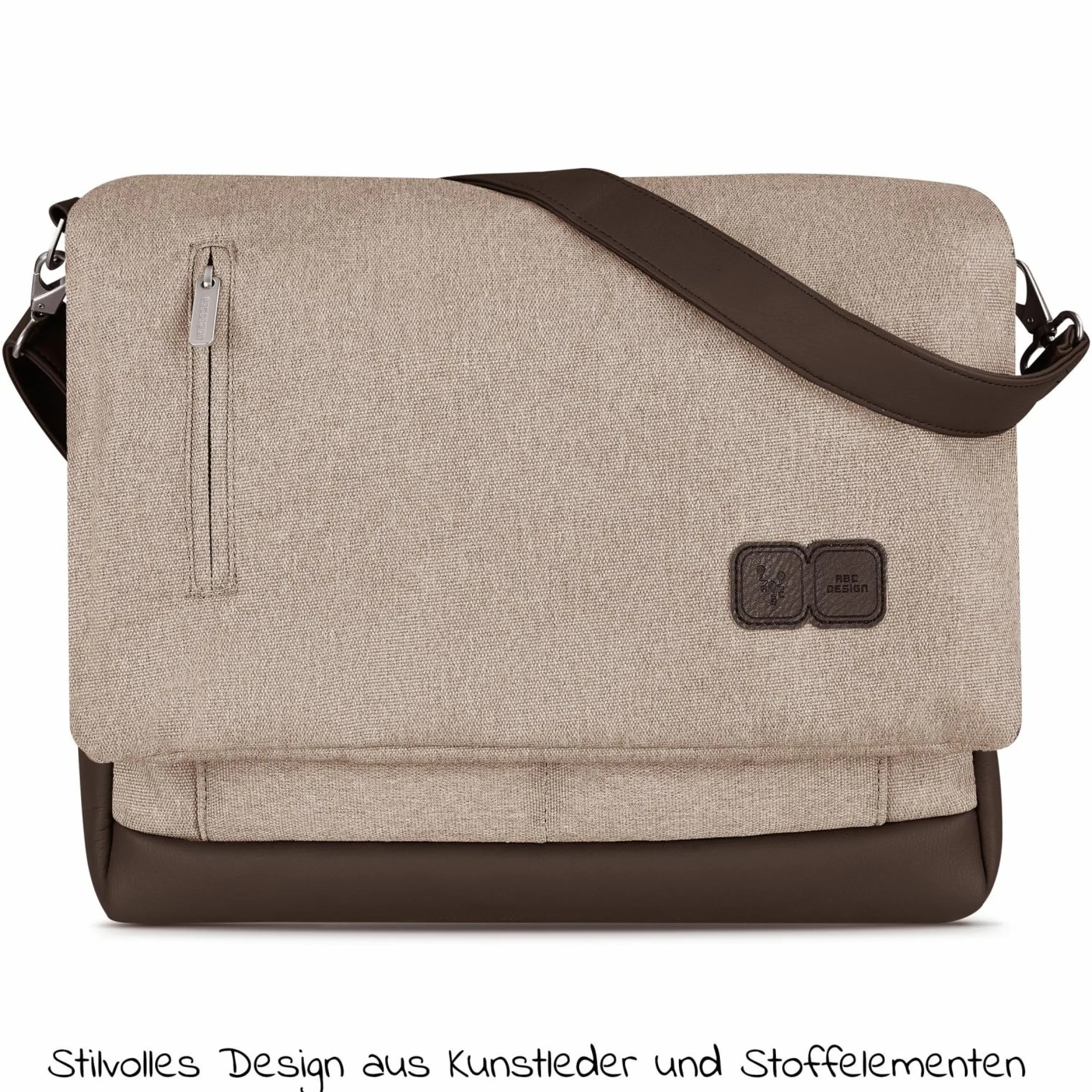 Wickeltasche Urban - inkl. Wickelunterlage & viel Zubehör - Pure Edition - Grain