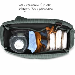 Wickeltasche Urban - inkl. Wickelunterlage & viel Zubehör - Aloe