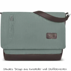 Wickeltasche Urban - inkl. Wickelunterlage & viel Zubehör - Aloe