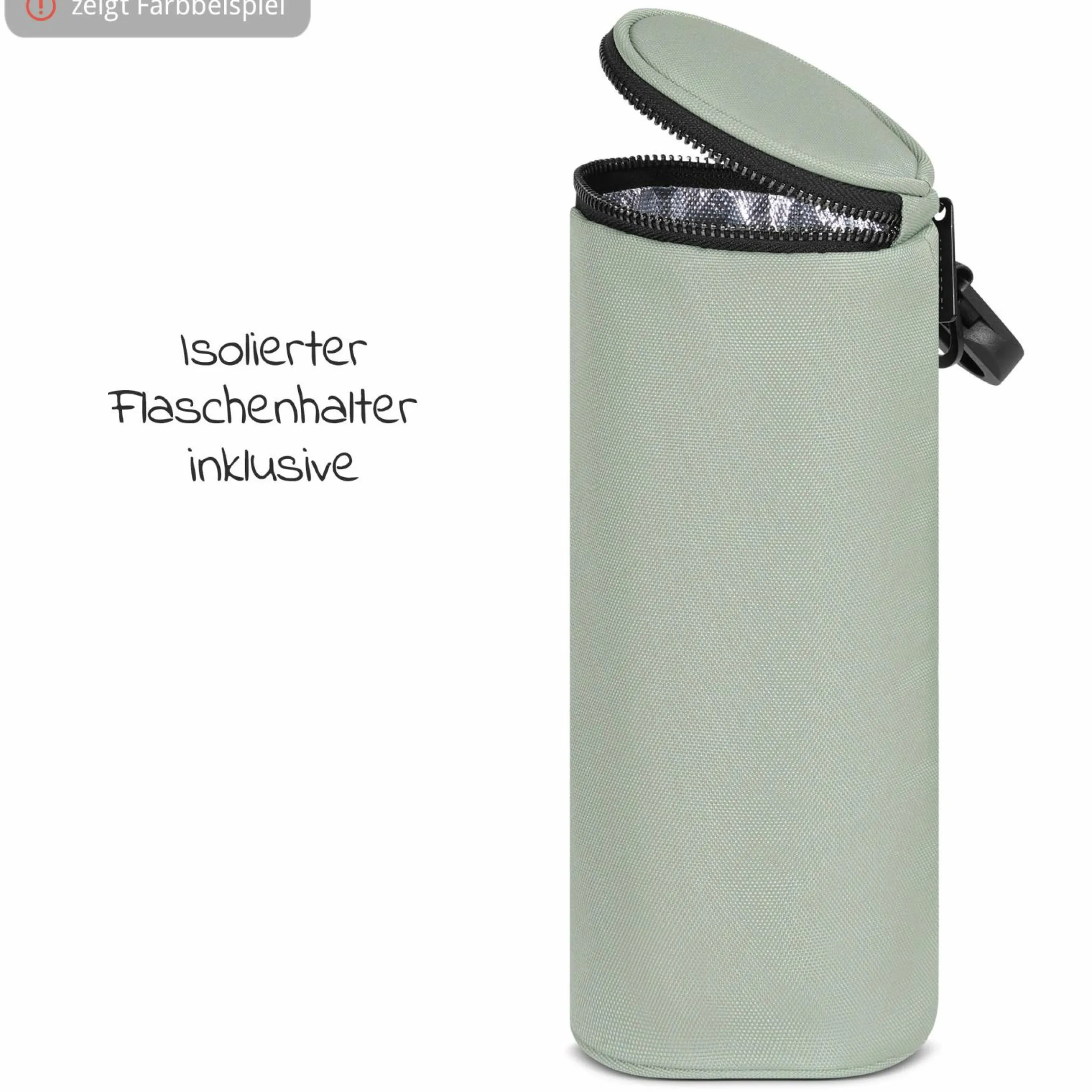 Wickeltasche Urban - inkl. Wickelunterlage & viel Zubehör - Aloe